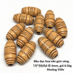 Bản sao của 50gam Hạt nhựa giả gỗ đủ kiểu để làm vòng tay, vòng cổ các loại