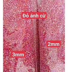 gói 450gam hạt cườm tiểu 2mm, cườm trung 3mm, cườm đai 3.6mm nhiều màu