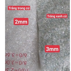gói 450gam hạt cườm tiểu 2mm, cườm trung 3mm, cườm đai 3.6mm nhiều màu