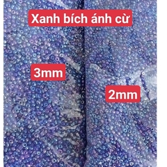 gói 450gam hạt cườm tiểu 2mm, cườm trung 3mm, cườm đai 3.6mm nhiều màu