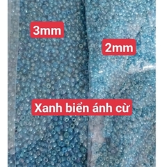 gói 450gam hạt cườm tiểu 2mm, cườm trung 3mm, cườm đai 3.6mm nhiều màu