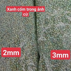 gói 450gam hạt cườm tiểu 2mm, cườm trung 3mm, cườm đai 3.6mm nhiều màu