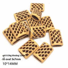 Bản sao của 50gam Hạt nhựa giả gỗ đủ kiểu để làm vòng tay, vòng cổ các loại