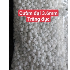 gói 450gam hạt cườm tiểu 2mm, cườm trung 3mm, cườm đai 3.6mm nhiều màu