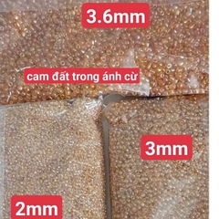 gói 450gam hạt cườm tiểu 2mm, cườm trung 3mm, cườm đai 3.6mm nhiều màu
