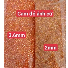 gói 450gam hạt cườm tiểu 2mm, cườm trung 3mm, cườm đai 3.6mm nhiều màu