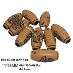Bản sao của 50gam Hạt nhựa giả gỗ đủ kiểu để làm vòng tay, vòng cổ các loại