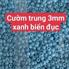 gói 450gam hạt cườm tiểu 2mm, cườm trung 3mm, cườm đai 3.6mm nhiều màu