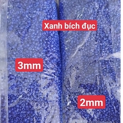 gói 450gam hạt cườm tiểu 2mm, cườm trung 3mm, cườm đai 3.6mm nhiều màu