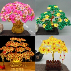 100-500gam Hạt cánh hoa nhựa 6 cánh size 30mm làm hoa thủ công handmade