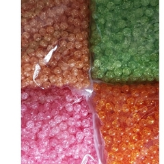 10-50gam hạt nhựa kiểu nứt 8mm, 10mm có lỗ xỏ làm vòng tay, vòng cổ , túi xách, làm handmade