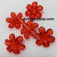 100-500gam Hạt cánh hoa nhựa 6 cánh size 30mm làm hoa thủ công handmade