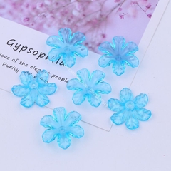 100-500gam Hạt cánh hoa nhựa 6 cánh size 30mm làm hoa thủ công handmade