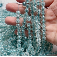 10-50gam đá tuyết trắng nhân xanh 8mm , nhân cam 6mm làm vòng tay, vòng cổ, trang trí vòng handmade