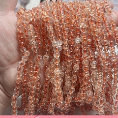 10-50gam đá tuyết trắng nhân xanh 8mm , nhân cam 6mm làm vòng tay, vòng cổ, trang trí vòng handmade