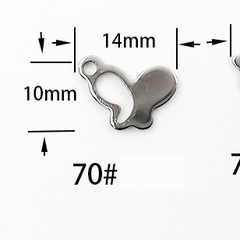 5 mặt charm hoa lá các kiểu  mỏng nhẹ inox không rỉ làm vòng tay. vòng cổ, hoa tai