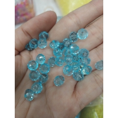 100-500gam hạt pha lê nhựa bánh cam lấp lánh 8mm làm vòng tay, vòng cổ, túi xách