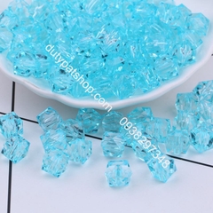100- 500gam hạt nhựa đa giác dùng trang trí đang tui xách, xỏ vòng hạt, cột tóc,làm đồ chơi, trang trí thủ công handmade