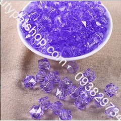 100- 500gam hạt nhựa đa giác dùng trang trí đang tui xách, xỏ vòng hạt, cột tóc,làm đồ chơi, trang trí thủ công handmade