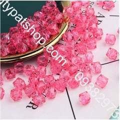 100- 500gam hạt nhựa đa giác dùng trang trí đang tui xách, xỏ vòng hạt, cột tóc,làm đồ chơi, trang trí thủ công handmade
