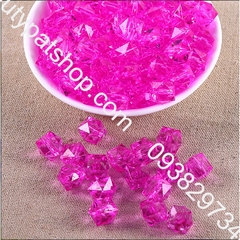 100- 500gam hạt nhựa đa giác dùng trang trí đang tui xách, xỏ vòng hạt, cột tóc,làm đồ chơi, trang trí thủ công handmade