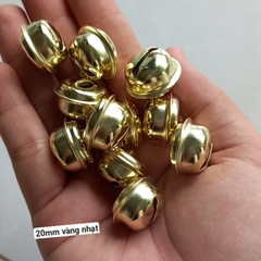 50 chuông lục lạc màu vàng, bạc 16mm 17mm 18mm 20mm 26mm  cho chó mèo, thú cưng, handmade thủ công