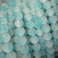 (DA9) 10-50gam đá ngọc 2 màu nhân tạo 10mm nhiều màu làm vòng tay, vòng cổ phong thuỷ