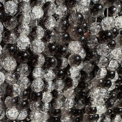 (da06) 50gam Đá tuyết đa màu size 8mm có lỗ xỏ làm vòng tay, vòng cổ phong thuỷ, thời trang