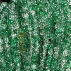 (da06) 50gam Đá tuyết đa màu size 8mm có lỗ xỏ làm vòng tay, vòng cổ phong thuỷ, thời trang