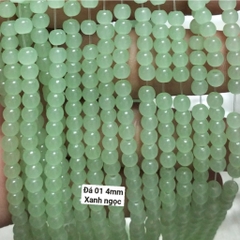 25g Đá 4mm giả ngọc có lỗ xỏ làm vòng tay vòng cổ (DA01)