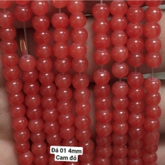 25g Đá 4mm giả ngọc có lỗ xỏ làm vòng tay vòng cổ (DA01)