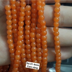 25g Đá 4mm giả ngọc có lỗ xỏ làm vòng tay vòng cổ (DA01)