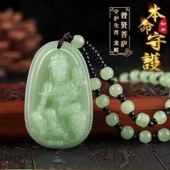 Vòng cổ đá xanh ngọc phật bản mệnh