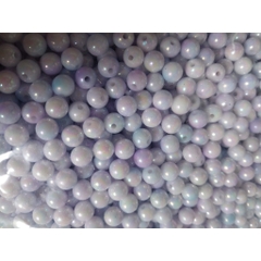 50gam hạt nhựa 6mm/8mm/10mm đa sắc bóng cừ có lỗ xỏ làm vòng hạt, trang trí làm thủ công