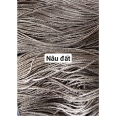 5-10met size 1.5mm dây bông se 3 sợi làm vòng tay, trang trí thủ công handmade, nguyên liệu dây thủ công mỹ nghệ