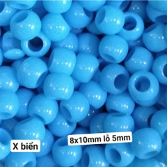 10g-50g hạt nhựa lỗ  lớn 8x10mm lỗ 5mm