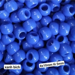 10g-50g hạt nhựa lỗ  lớn 8x10mm lỗ 5mm