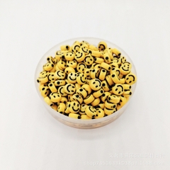 gói 340 hạt (50gam) hạt nhựa tròn 4x7mm in mặt cười, chữ, .... làm handmade, phụ kiện, trang trí tuỳ sở thích