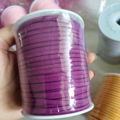 1 cuộn dây da lộn 2mm , dây da nhung, dây nhung làm vòng, dây đan vòng tay, vòng cổ