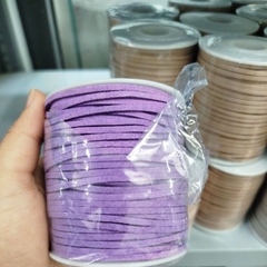 1 cuộn dây da lộn 2mm , dây da nhung, dây nhung làm vòng, dây đan vòng tay, vòng cổ