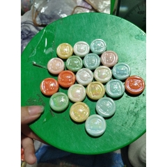 25-500gam hạt charm holo có lỗ xỏ 20mm bóng đẹp