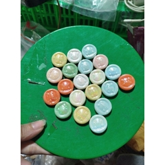 25-500gam hạt charm holo có lỗ xỏ 20mm bóng đẹp