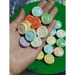 25-500gam hạt charm holo có lỗ xỏ 20mm bóng đẹp