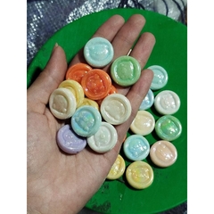 25-500gam hạt charm holo có lỗ xỏ 20mm bóng đẹp