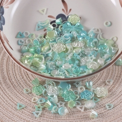 100gam charm mix đủ kiểu màu ngọc trai, hạt charm mix đủ kiểu