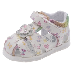 Sandal tập đi trẻ em Chicco Fenis hoa sắc màu