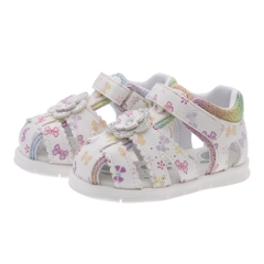 Sandal tập đi trẻ em Chicco Fenis hoa sắc màu