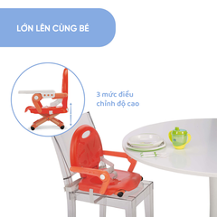 Ghế ăn dặm gấp gọn Chicco Pocket Snack Đỏ cam