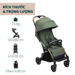 Xe đẩy gấp gọn tự động Chicco Goody Xplus - Màu xanh ánh rêu
