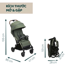 Xe đẩy gấp gọn tự động Chicco Goody Xplus - Màu xanh ánh rêu